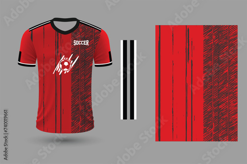 Soccer jersey sublimation design