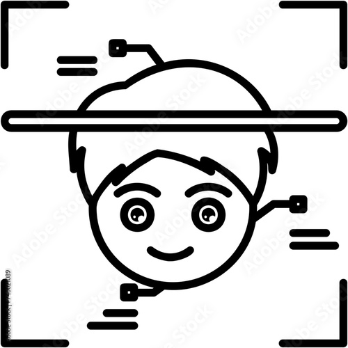 Facial Recognition Icon
