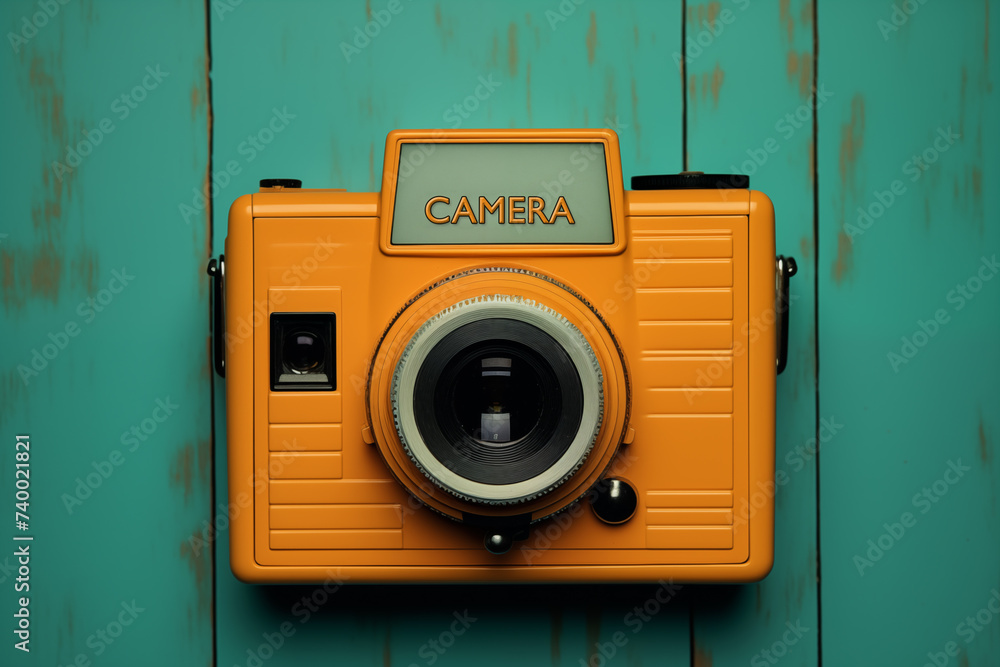 camera retro with a simple layout simple photography Stock Photo ...