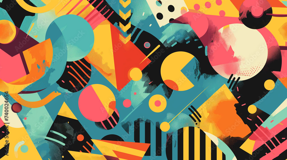 Abstract geometric graphic element Abstract geometric graphic element
