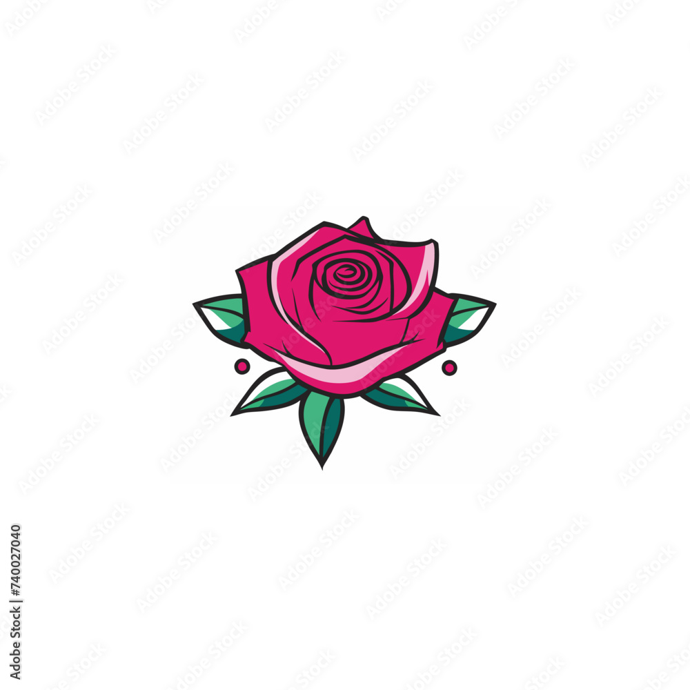 Red Rose logo design, Red Rose logo design,