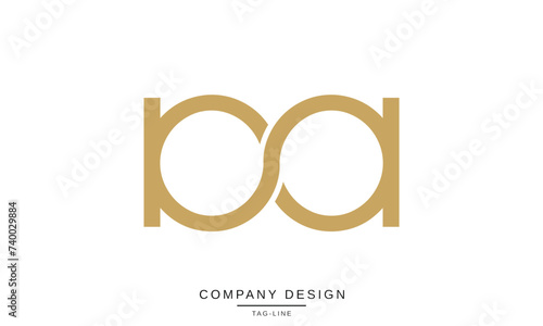 AA, A Abstract Letters Logo Monogram Design