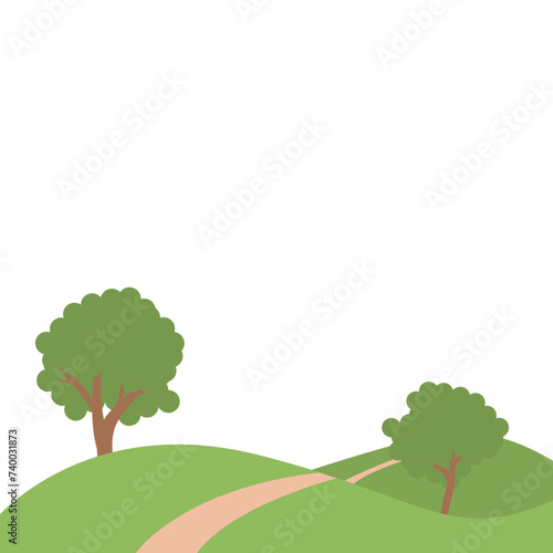 Tableau sur toile Greenfield View Landscape