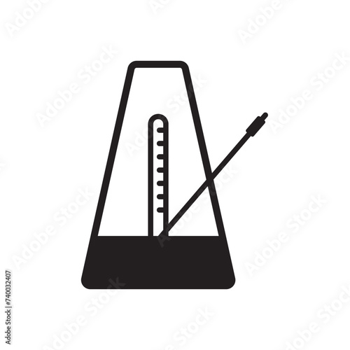 metronome icon design vector