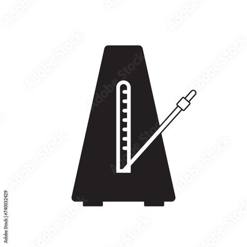 metronome icon design vector