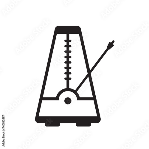 metronome icon design vector