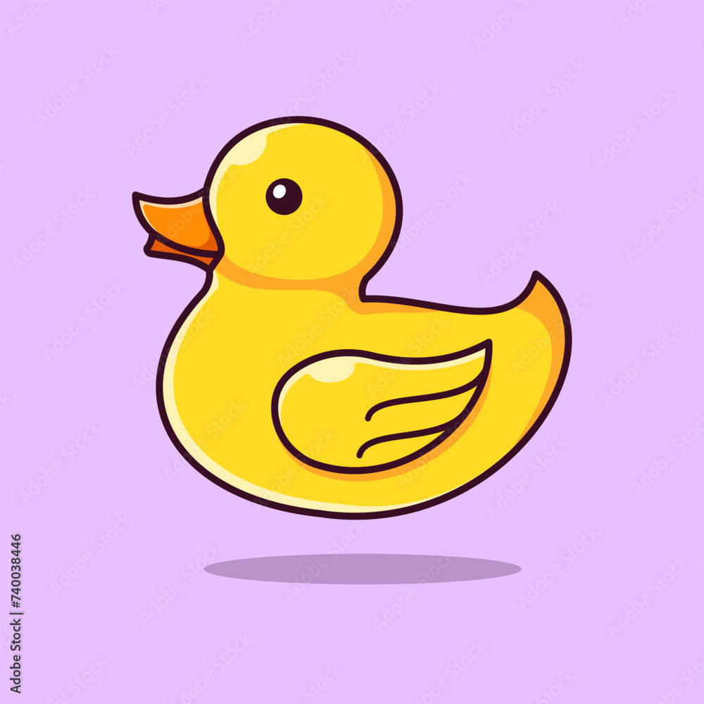 Shower Duck Vector, Illustration, Isolated Icon Shower Duck Vector, Illustration, Isolated Icon