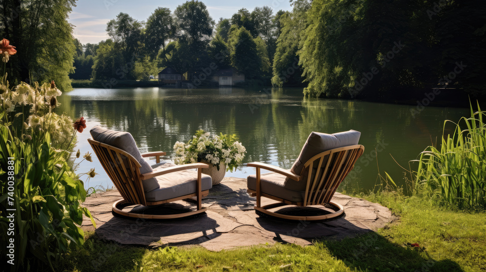 Garden furniture for relaxation and outdoor recreation