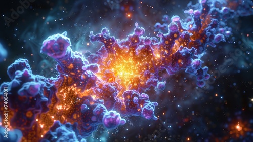 Enzyme structure catalyzing the fusion in a stars core its active site a crucible of nuclear alchemy photo