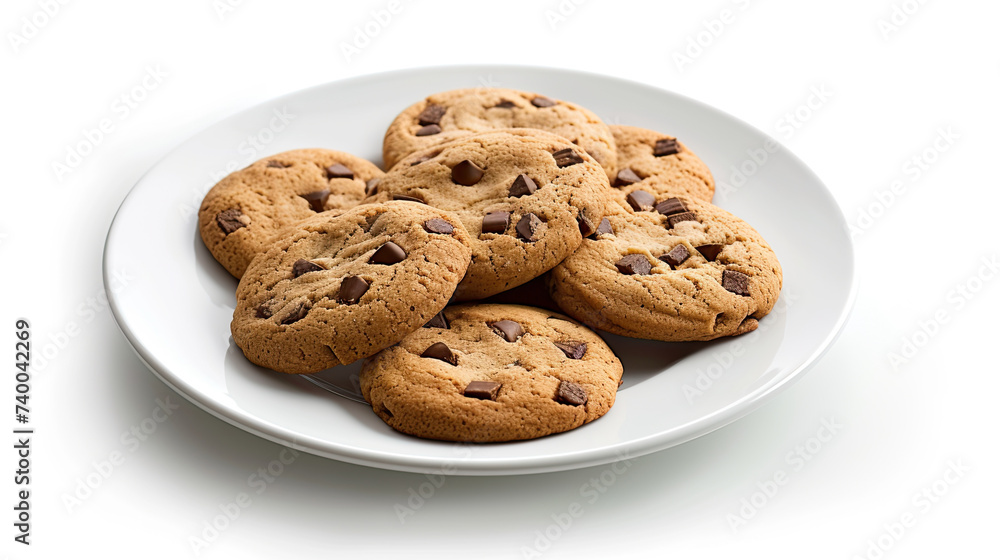 cookies on a white isolated on white background cookies on a white isolated on white background