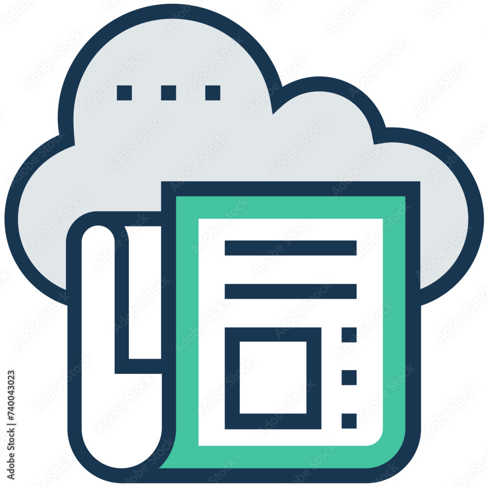 An icon of article flat vector An icon of article flat vector