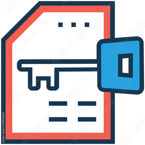 Flat editable icon of tags