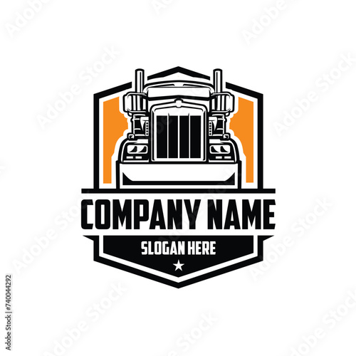 Trucking company logo premium vector logo design isolated ready made logo concept
