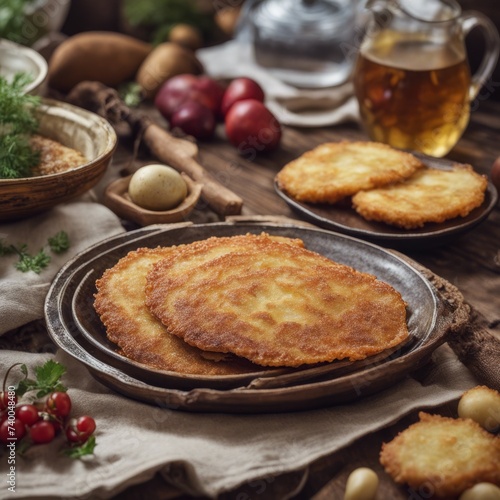 food, belarusian, cuisine, draniki, pancake, potato, homemade, dish, fried, traditional, vegetable, cooked, cookery, cream, sour, meal, roasted, sauce, hot, plate, nutritio