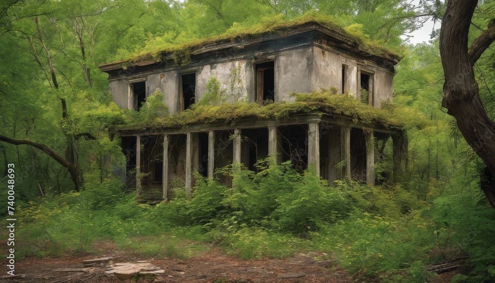 The Enchanting Process of Abandoned Structures Becoming One with the Earth Again, walls, civilization, trees, foliage The Enchanting Process of Abandoned Structures Becoming One with the Earth Again, walls, civilization, trees, foliage