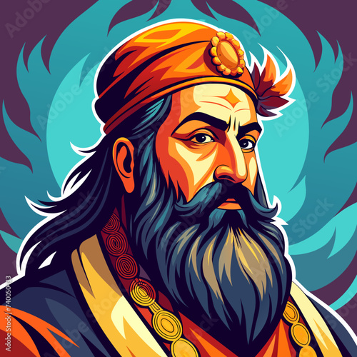 Guru Ravidas Jayanti Art illustration 