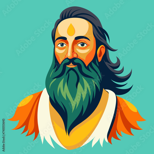 Guru Ravidas Jayanti Art illustration 