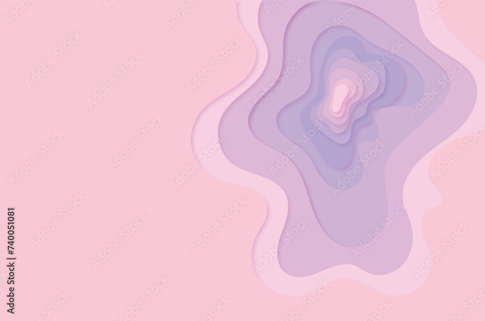 Colorful wavy background with paper cut style Colorful wavy background with paper cut style