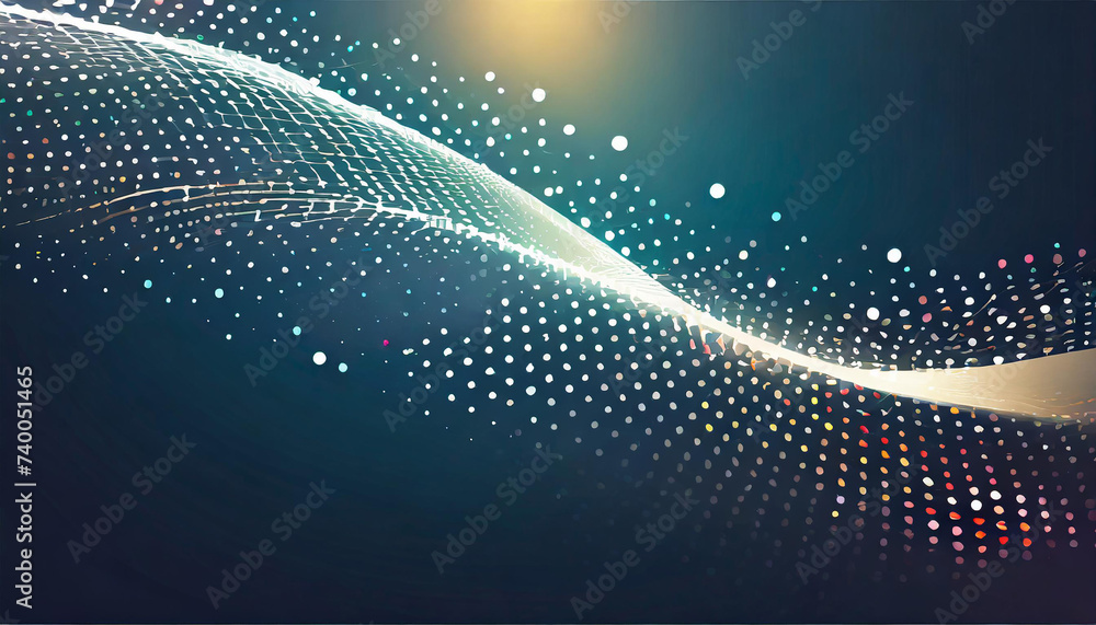 point flow particle wave curve pattern concept of technology modern illustrations point flow particle wave curve pattern concept of technology modern illustrations