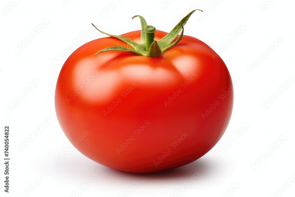 Red Tomato isolated on white background. With clipping path. Full depth of field. Red Tomato isolated on white background. With clipping path. Full depth of field.