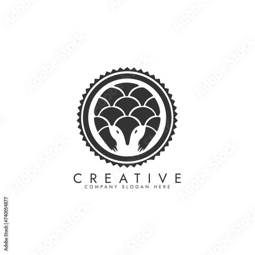 Black Armadillo Artistry A Modern Mystery Noir Armadillo Emblem A Symbol of Elegance Pro Vector
