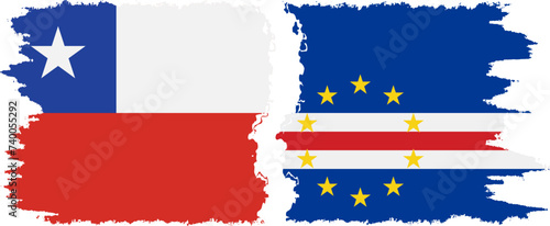 Cape Verde and Chile grunge flags connection vector Free Download Cape Verde and Chile grunge flags connection vector - GFXLoad