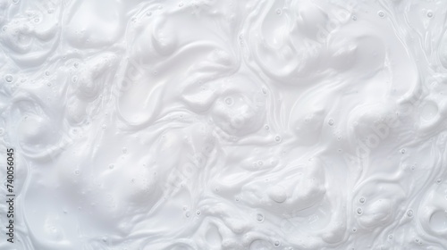 Abstract background white soapy foam texture. Shampoo foam with bubbles © Elchin Abilov