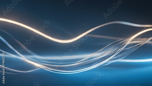 abstract lightning blue background _A light blue background with curved lines and light sparks that create a sense of speed and technology 
