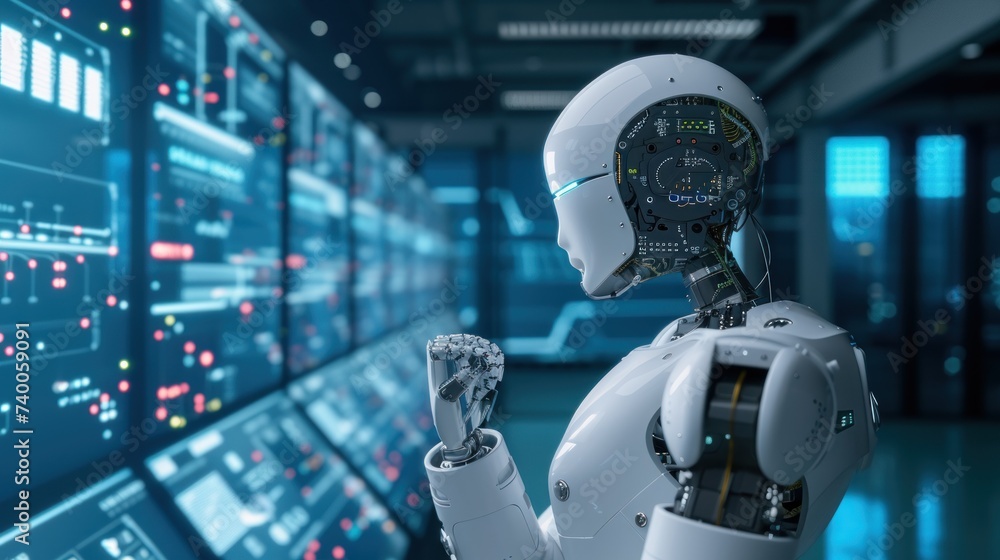 Automation server with assistant robot operator or artificial intelligence robot Automation server with assistant robot operator or artificial intelligence robot