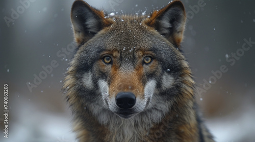 wildlife photography, authentic photo of a wolf in natural habitat, taken with telephoto lenses, for relaxing animal wallpaper and more © elementalicious