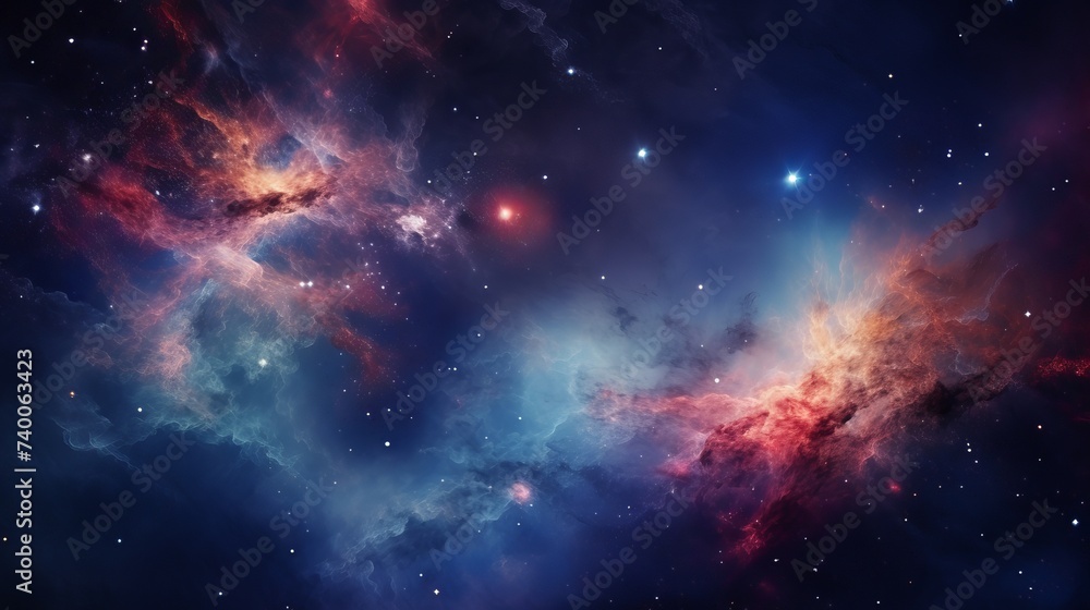 Fototapeta premium Galaxy and nebula.