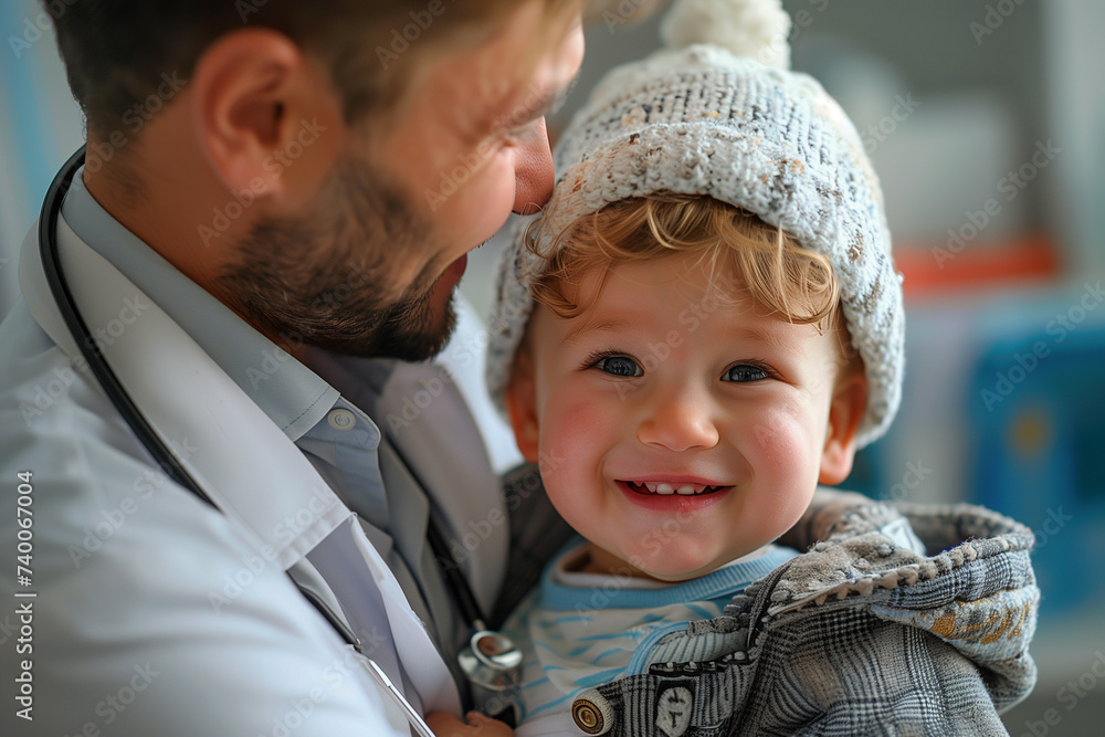 Doctor's expertise in caring for pediatric patients doctor working concept Doctor's expertise in caring for pediatric patients doctor working concept