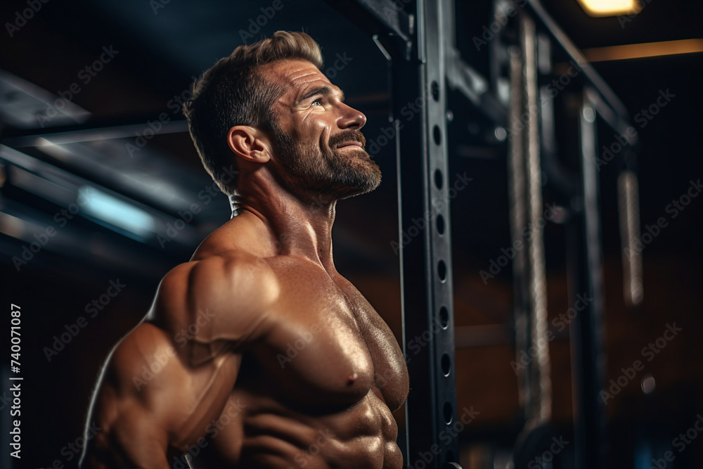 Elderly people pensioners working out in modern interior big spacious gym Generative AI illustration Elderly people pensioners working out in modern interior big spacious gym Generative AI illustration