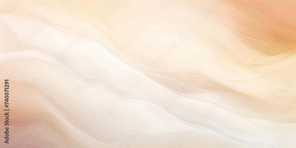 Abstract watercolor paint background dark Ivory gradient color with fluid curve lines texture