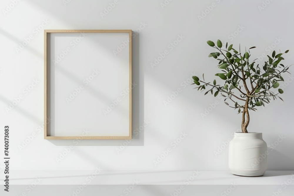 Contemporary Minimalist Blank Photo Frame Mockup with Clean and Sleek Aesthetic Embrace Simplicity in Your Art Display Contemporary Minimalist Blank Photo Frame Mockup with Clean and Sleek Aesthetic Embrace Simplicity in Your Art Display