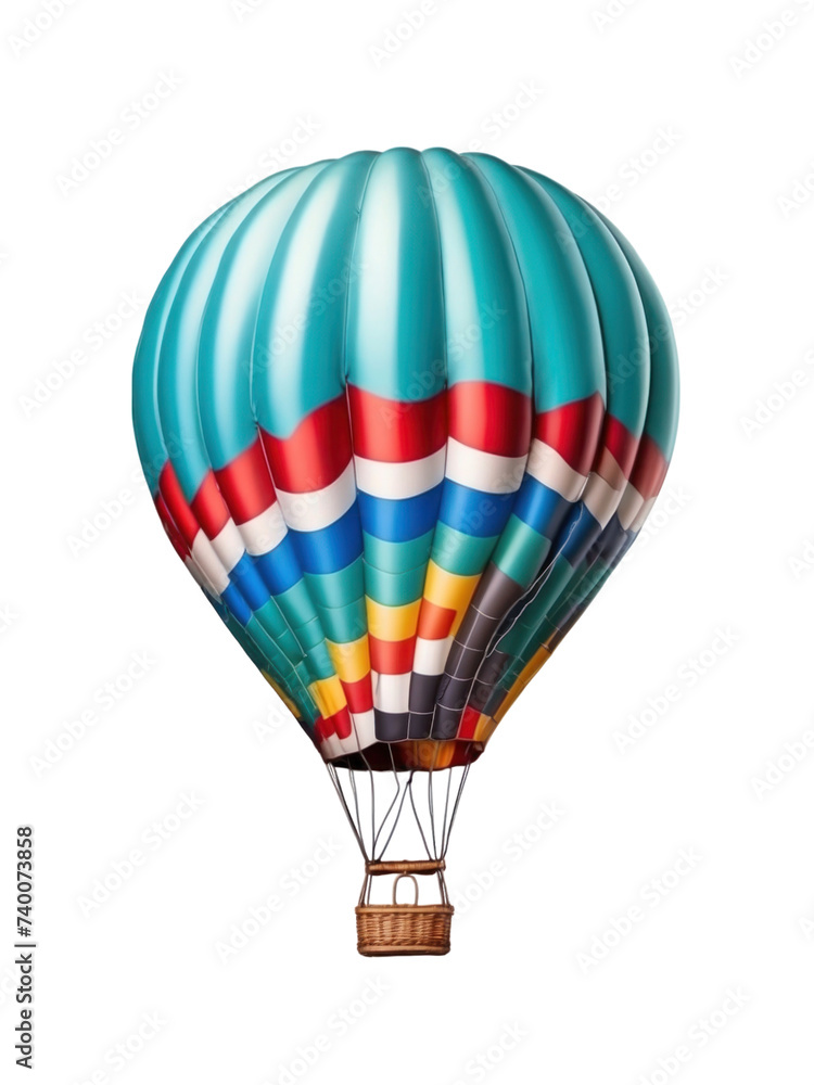 Fototapeta premium hot air balloon isolated on a transparent background