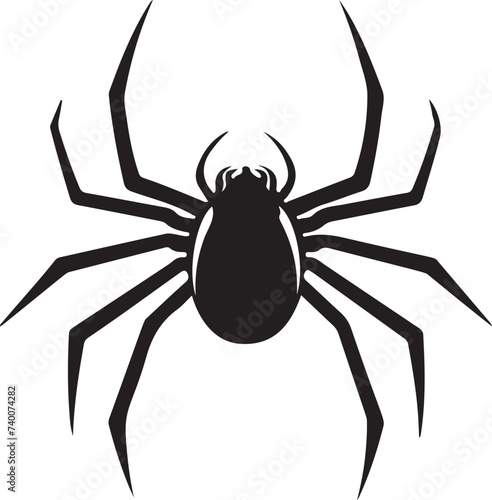 Spider vector icon on white background. Element for business  comics  nature