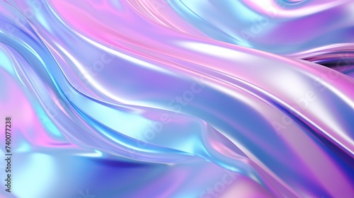 Blurred abstract holographic neon foil background