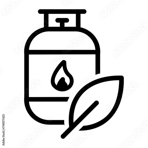 biogas line icon