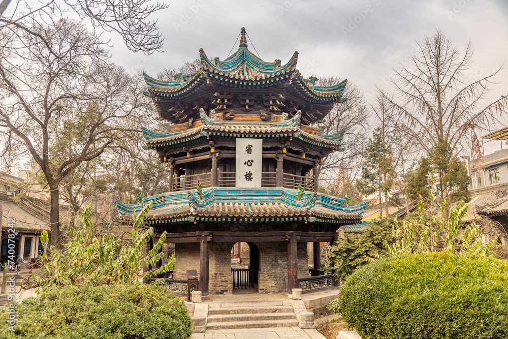 The Great mosque of Xi'an. Muslim quarter, Xi'an city, Shaanxi province, China.