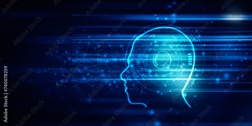 2d illustration Abstract futuristic electronic circuit technology background
2d illustration Abstract futuristic electronic circuit technology background
