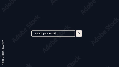 Flat Search Logo Opener