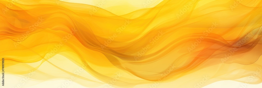 Abstract watercolor paint background dark Yellow gradient color with fluid curve lines - obrazy, fototapety, plakaty 