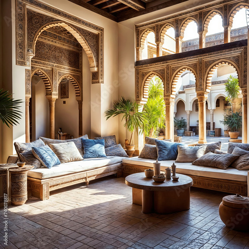 Andalusian / Ottoman style living room photo