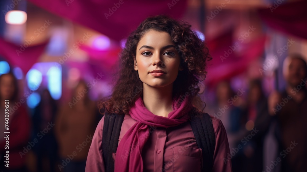 Woman With a Scarf Around Her Neck Woman With a Scarf Around Her Neck