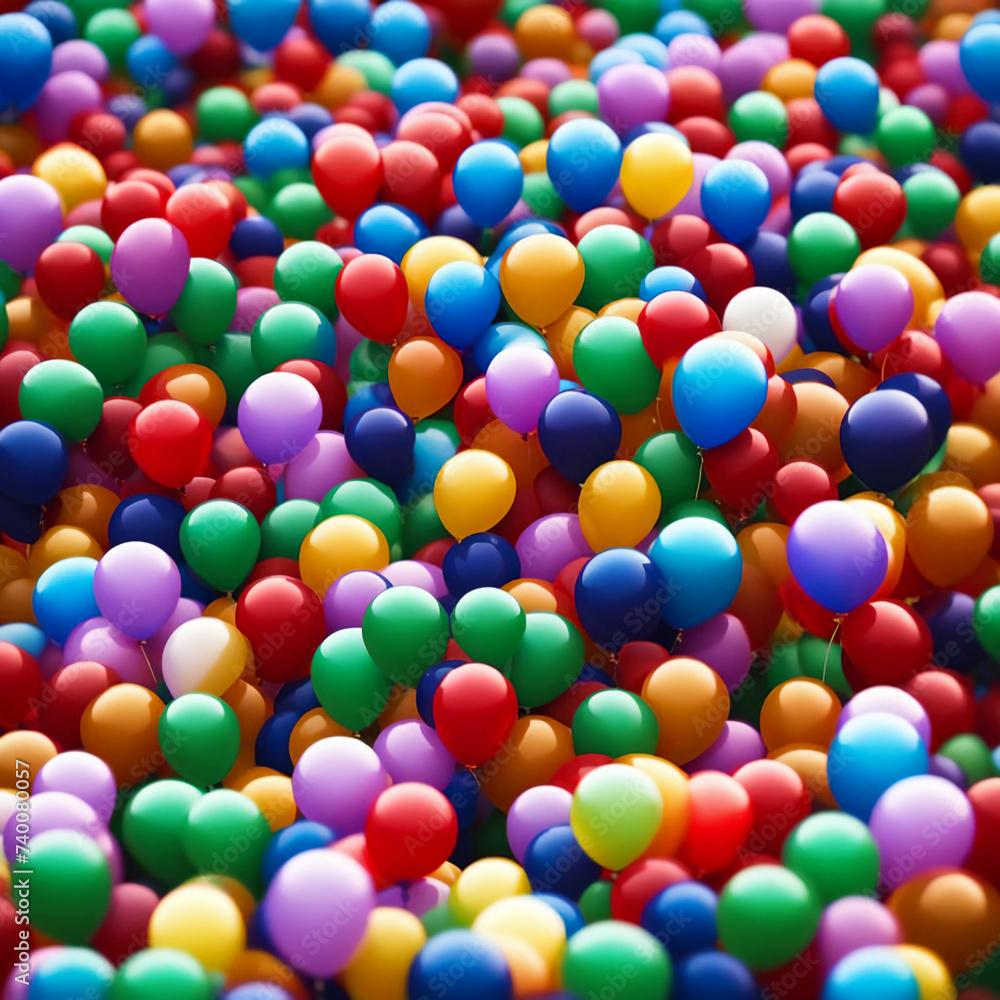 Viele Luftballons - Hintergrund Viele Luftballons - Hintergrund