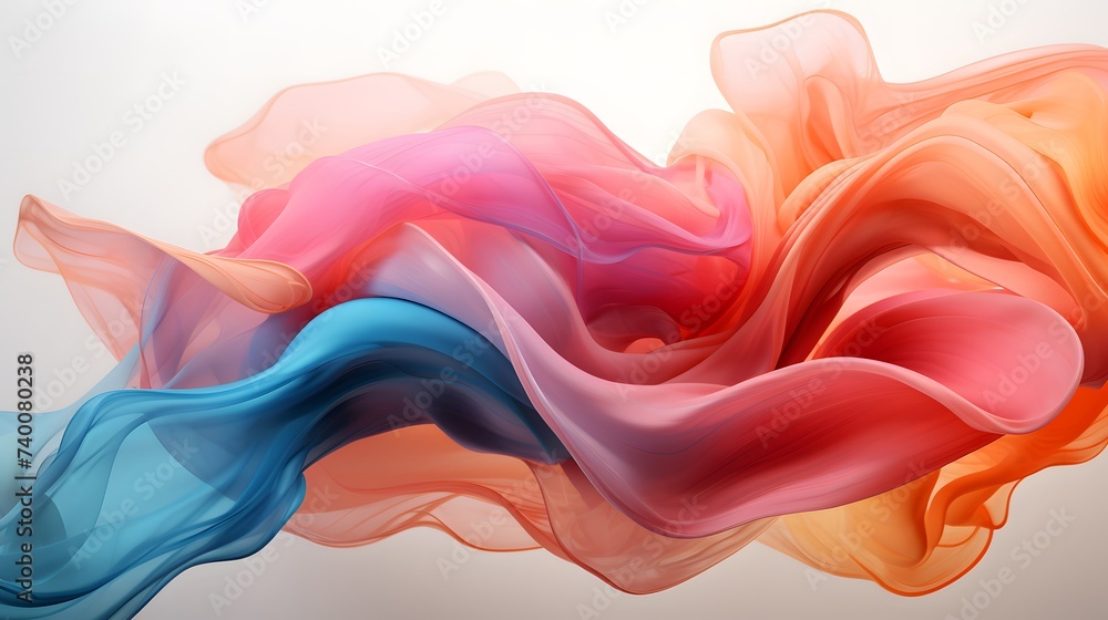 Obraz premium Seamless abstract color wallpaper. Wavy fluid pattern.