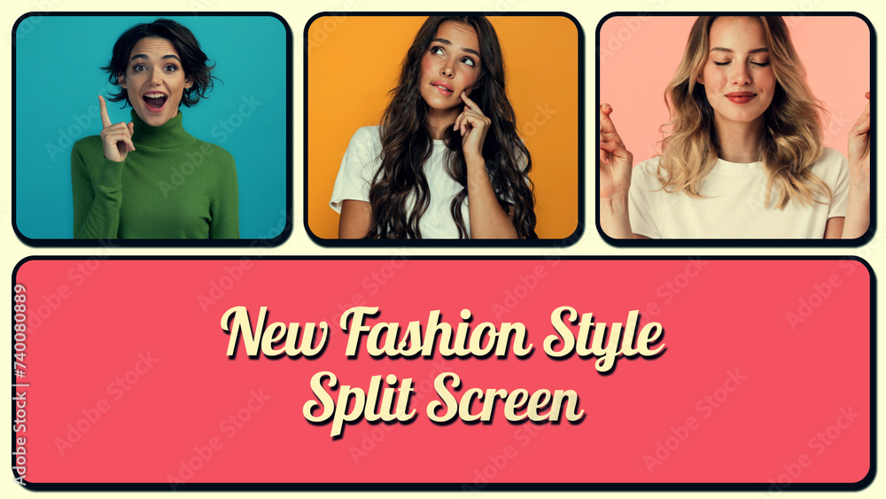 Split Screen Fashion Intro Stock Template Adobe Stock