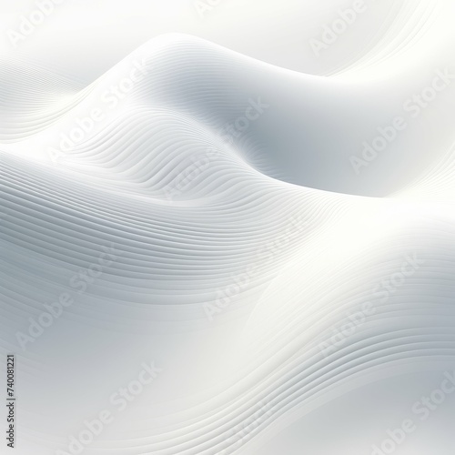 Soft white abstract background with a smooth wavy texture, ideal for clean design themes.