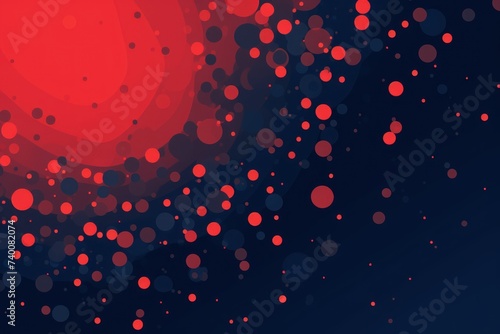 An abstract Red background with several Red dots